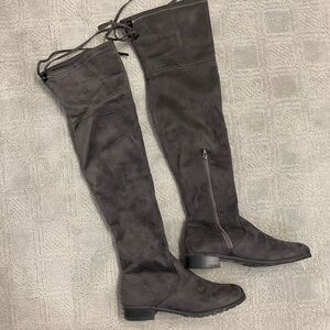 Le Chateau Dark Gray Over-the-Knee Boots